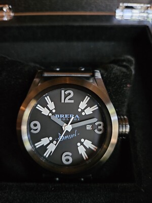 Brera Horologi x Gamson Art Black Statement Watch x Intrecciato Strap; Full Set!