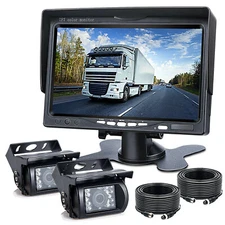 7‘’ Monitor Reversing Backup HD Camera Parking Rear View System For Rv Truck Van