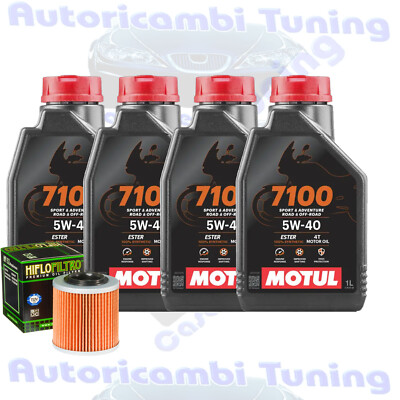 Inspektionskit Öl Motul 7100 5W40 + Filter für Aprilia RSV 1000 SL Mille��2000