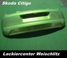 SKODA CITIGO STOßSTANGE HINTEN LACKIERT IN WUNSCHFARBE ORIGINAL 2010-2019