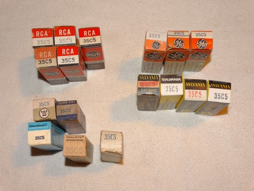 1 x 35C5 G.E./Cinch/Sylvania etc.... Röhre*NOS*NIB*(17 verfügbar) #17