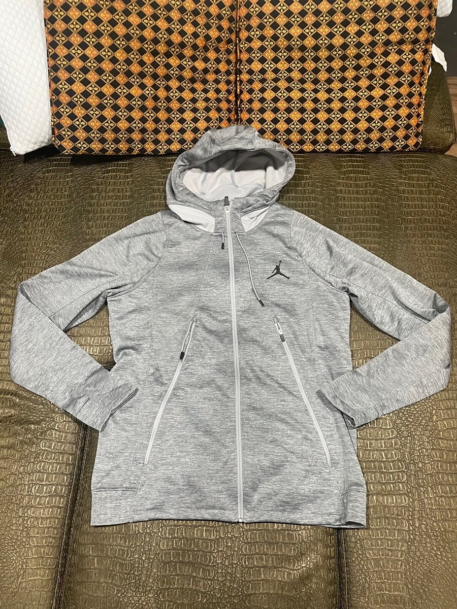 Jordan MEN'S Flight Fleece Full Zip Hoodie Grey/Black 688525-012