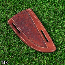 7.5" HAND MADE PURE COW LEATHER SHEATH FOR FIX BLADE & FOLDING KNIFE - DJ