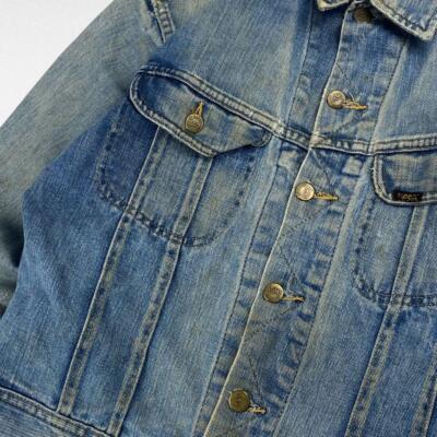 80S Usa Made Lee 220J Denim Jacket G Men M Vintage JPN Anime