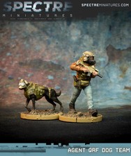 Spectre Miniatures - Agent QRF Dog Team Unassembled / not painted