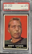 1961 Topps #39 Bart Starr PSA 8 NM-MT CENTERED