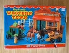 1982 Vintage WESTERN TOWN #934 Fisher Price Little People COMPLETE SET! 82 MINT