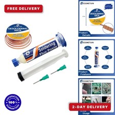 Desoldering Wick & No Clean Flux Paste Kit for Electronics Repair