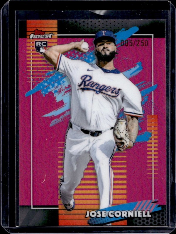 2026 Topps Finest Jose Corniell Uncommon RC Pink Refractor Rookie #/250 Rangers