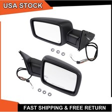 Pair Power Mirror For 2013-2019 Ram 1500 Power Folding Heated W Puddle Light Pair Power Mirror For 2013-2019 Ram 1500 Power Folding Heated W Puddle Light