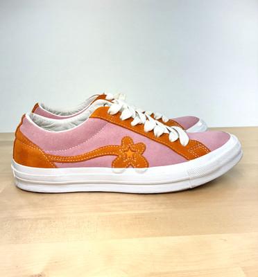 Converse X Golf Le Fleur Unisex Cons One Star Pink Sneakers Size M 8.5 W 10 1/2