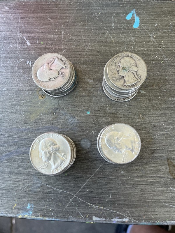 28Washington Quarters Mixed Lot 25C Silver .900  s & p mint marks