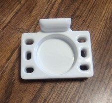 Vintage NOS White Porcelain Bathroom Toothbrush  Cup Holder