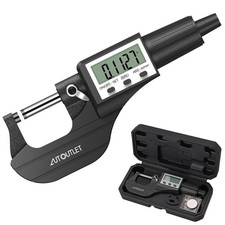 Digitale Mikrometer, Bügelmessschraube, 0-25mm, 0,001mm, LCD, Edelstahl, Präz...