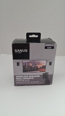 NEW Sanus - Universal Wireless Speaker Wall Mounts for Speakers up to 10 lbs.