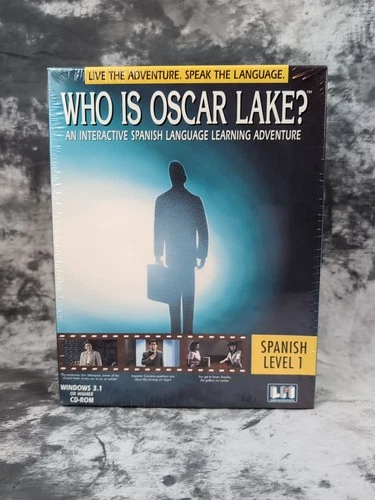 Who Is Oscar Lake Spanish Level 1 Interactive Language Learning 1996 Sealed VTG