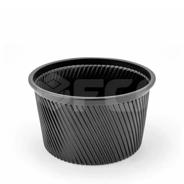 Cuencos de sopa con tapas de 16 oz (400 tazones + 400 tapas) | Aptos para microondas de plástico PP Foto 3 de 4