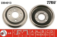 1X Trw DB4013 Bremstrommel FüR Fiat Lancia Innocenti Seat Autobianchi