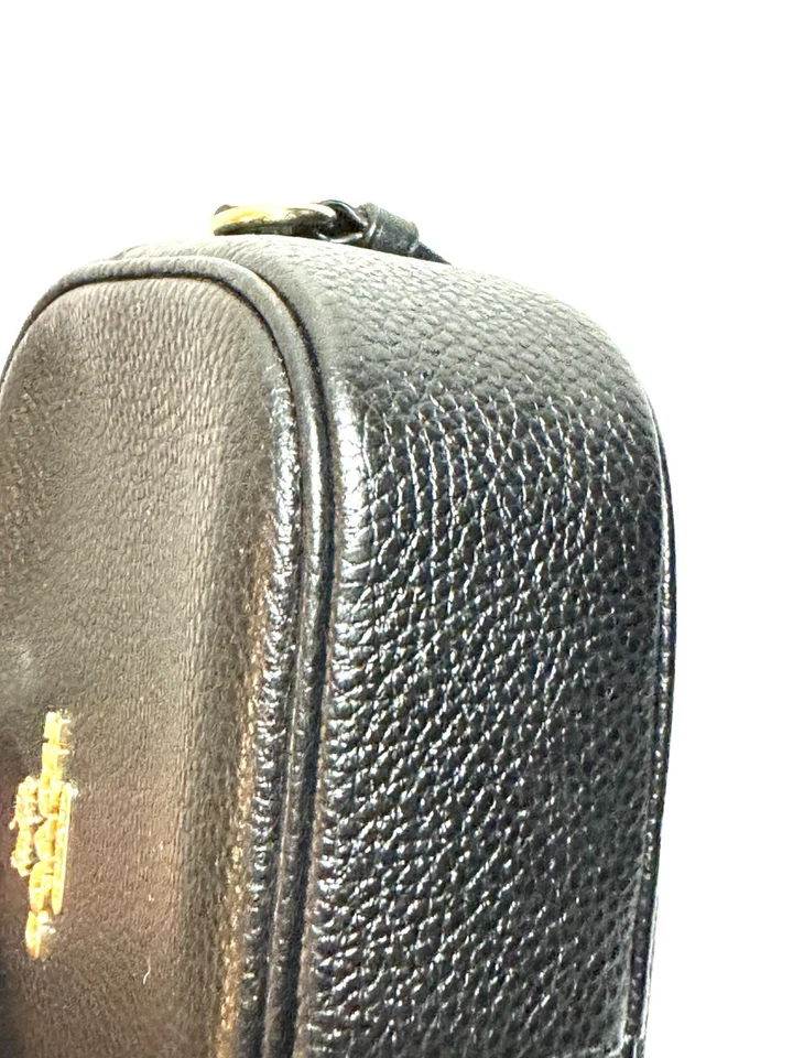 Bolso Bandolera COACH Cuero Guijarro Negro Usado en Excelente Condición Foto 4 de 4