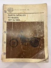 OEM Harley Davidson 1971 to 1984 FX Models Parts Catalog Dealer Manual 99455-83C