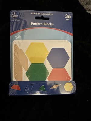 CARSON DELLOSA PATTERN BLOCKS / # CD-120190 / 36 SETS / NEW- classroom/ teacher