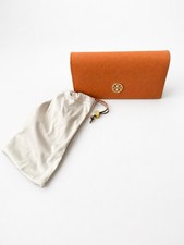 Tory Burch Orange Hard Case Magnetic Closure for Glasses/Sunglasses
