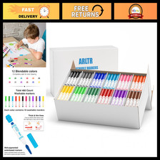 Bulk Washable Markers Set - 480 Count Broad Line Conical Tip Markers for Kids