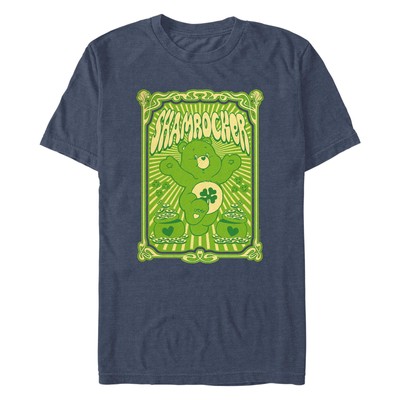 Men's Care Bears St. Patrick's Day Good Luck Bear Shamrocker Poster T-Shirt