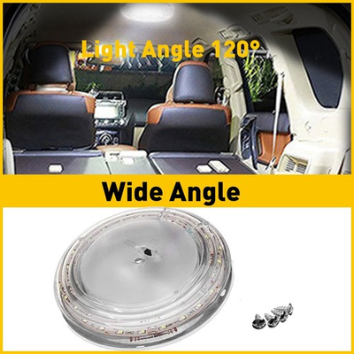 #ad #ad RV Interior LED Lights 12V Switched Round Ceiling Light Fixture Camper Trailer $11.39