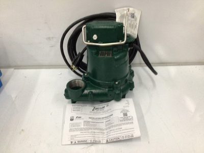 #ad ZOELLER Sump Pump 371 0011 0.3 HP E371 A 230 Volt Green Cast Iron $203.99