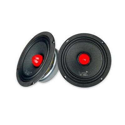 MENACE AUDIO  6.5'' Midrange Speaker with Red Bullet - Pair