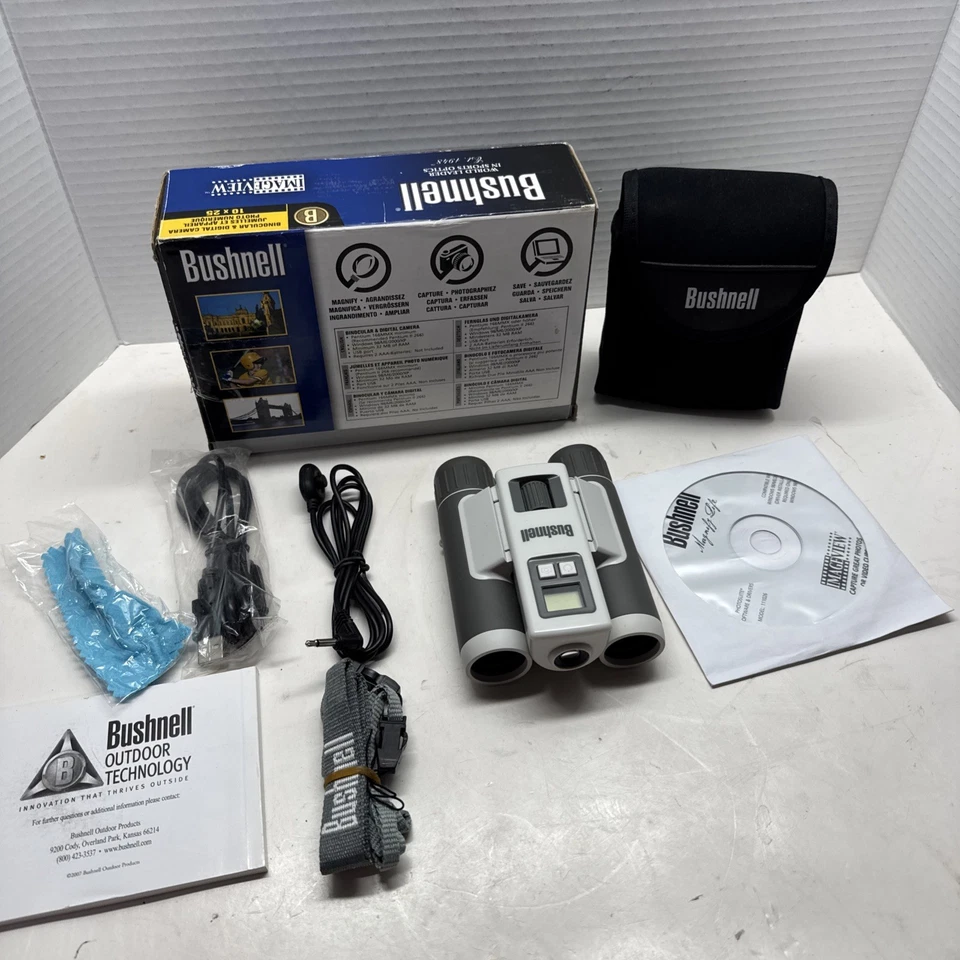 BUSHNELL 111026 IMAGEVIEW 10 X 25MM DIGITAL CAMERA BINOCULARS WITH SD SLOT WORKS - Image 3 of 4