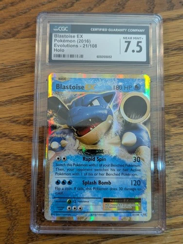Blastoise EX 21/108 Evolutions Holo