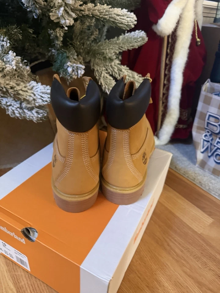 NEW Timberland 6 Inch Boot Wheat Nubuck Premium TB010061-713 Men's US Sz 9-11 - Image 2 of 4