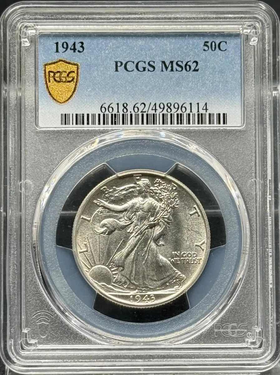 MS 62 Graded 1943 Year Liberty Walking Half Dollars (1916-1947) | eBay
