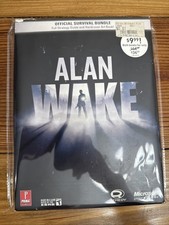 NEW Alan Wake Official Survival Strategy Guide & Illuminated Art Book Bundle