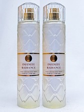 2 Bath  Body Works INFINITE RADIANCE Fragrance Mist Body Spray 8 oz