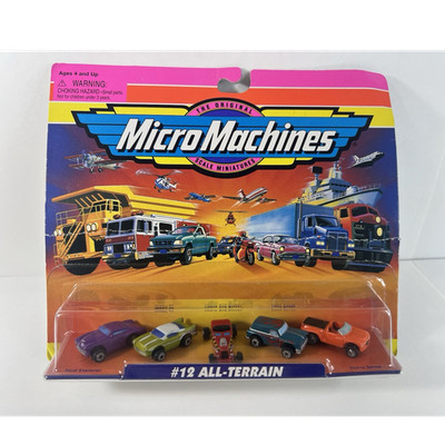 Micro Machines #12 All-Terrain Set Jeep, Chevy, Land Rover, Ford Unopened Box