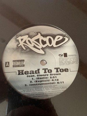 Roscoe feat. Sleepy Brown - Head To Toe Vinyl Single Hip-Hop