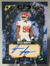 💫🏈MYLES MURPHY 2023 Wild Card 5 Card Draw Purple & Silver Foil SP Auto /2🏈💫