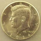 2024 P KENNEDY HALF DOLLAR 50c CLAD ONE COIN UNCIRCULATED FROM BU ROLL