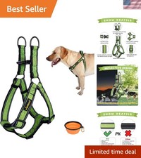No Pull Dog Harness with Reflective Adjustable,Stops Pets from Pulling and Ch...