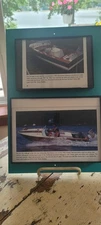 1963 Chris Craft ski boat and A 1962 Chris Craft Holiday wall art