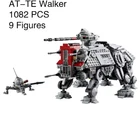 Star Wars AT-TE Walker Lego Replica #75337 with minifigures (paper instructions)