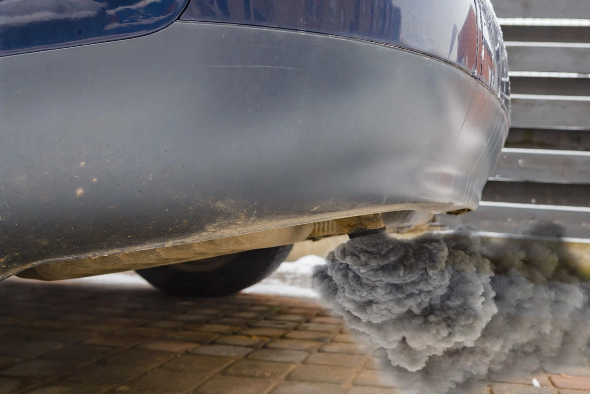 Black smoke from tailpipe