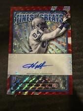 2024 Topps Finest Greats Red Geometric Auto 3/5 Herman Moore HOF