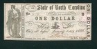 $1 1861 ((CHOICE CU)) The State of North Carolina - Raleigh ** PAPER CURRENCY — photo 1