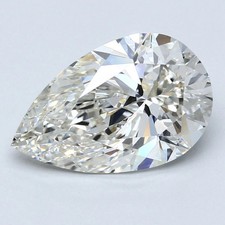 2.10 Ct Lab Grown CVD Diamond 10x7 mm Pear D Color, IF Certified Loose Diamond