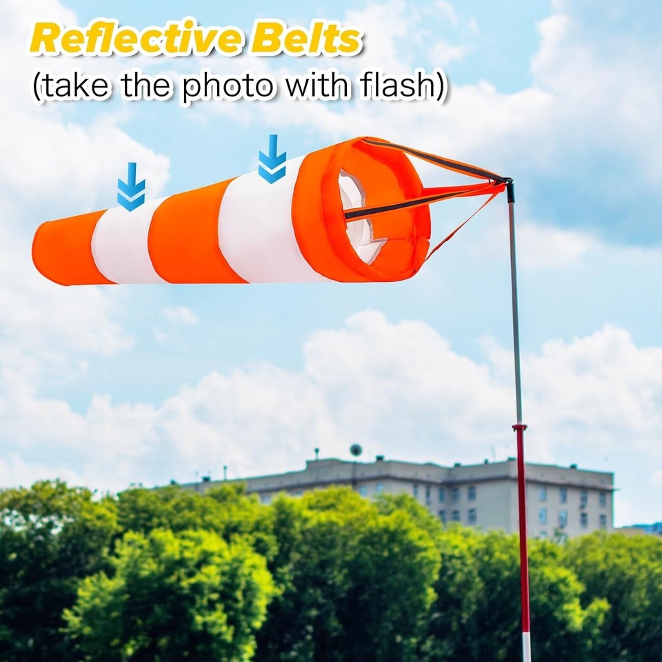 Wind Socks for Outside, 30 Inch Heavy Duty Windsock Waterproof Rip-Stop ...