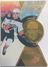 2023-24 Spx Radiance Fx Gold Rookie Leo Carlsson 99 Anaheim Ducks Rc